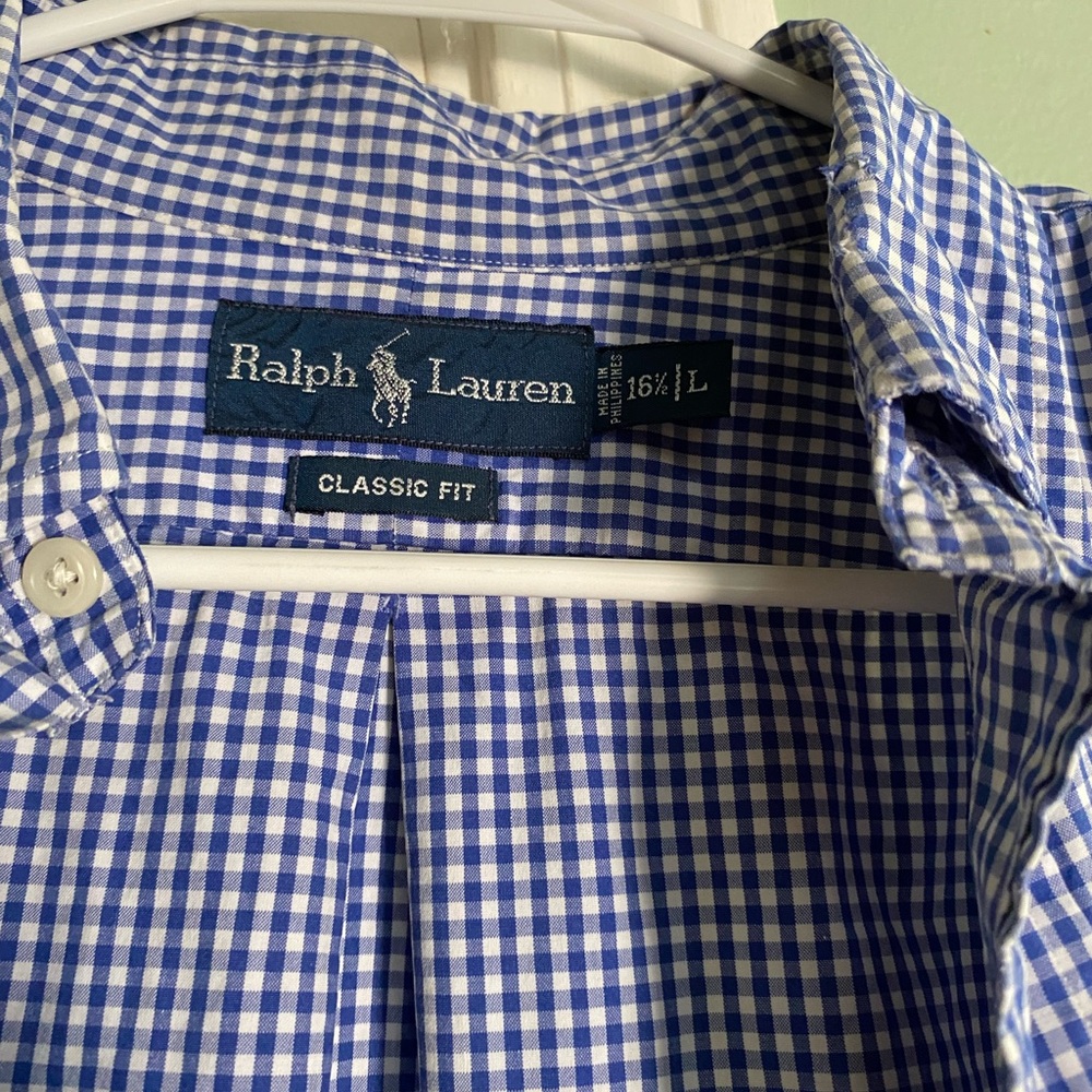 Polo Ralph Lauren Classic Fit Checkered Button Down Dress Shirt